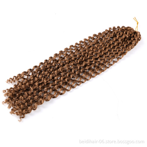 Passion Twist Prelooped Crochet Hair Braid Spring Long Bohemian Curl Braids Water Wave Hook Locs Synthetic Hair